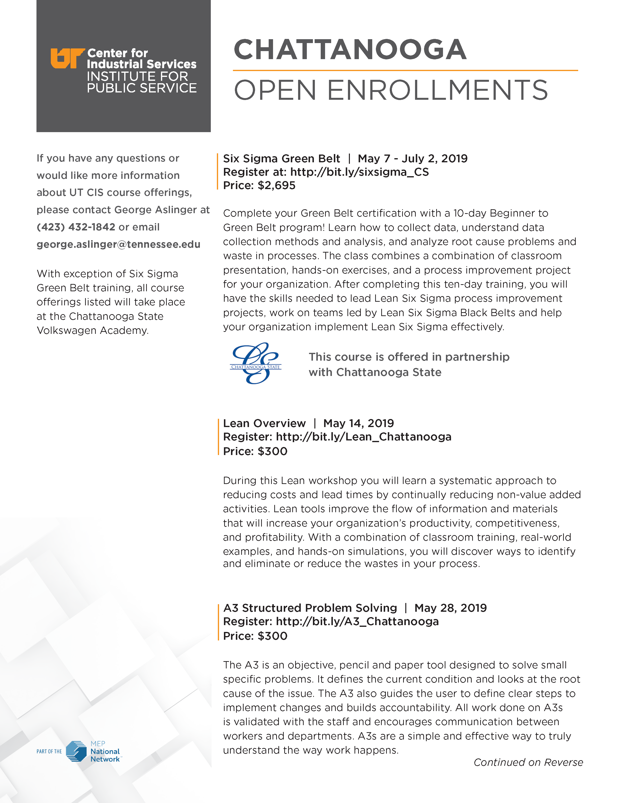 Open Enrollment Chattanooga UT CIS